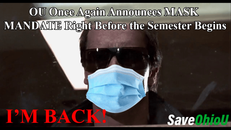 Right On Cue: OU finally announces publicly they have mandated masks once again right before the semester&nbsp;begins